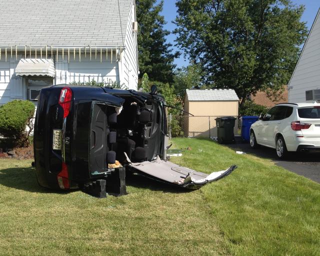 Motor vehicle accident 45 Bender Avenue September 8, 2013.