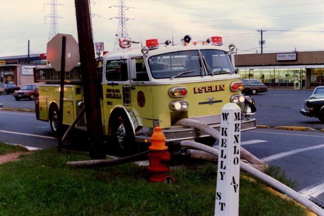 9-2 pumping to 9-6 at a kitchen fire, 33 Menlo Avenue, 1988.