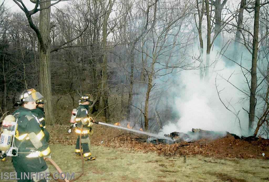 Brush Fire on Wood Avenue, March 2005.