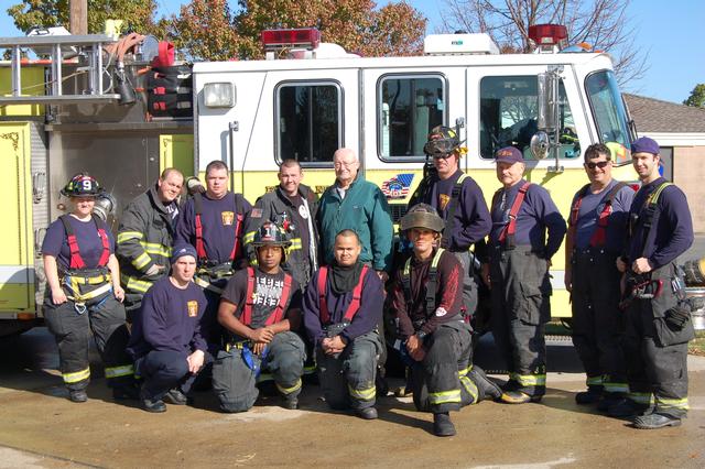 November 6, 2011: High rise live burn at Middlesex County Fire Academy.