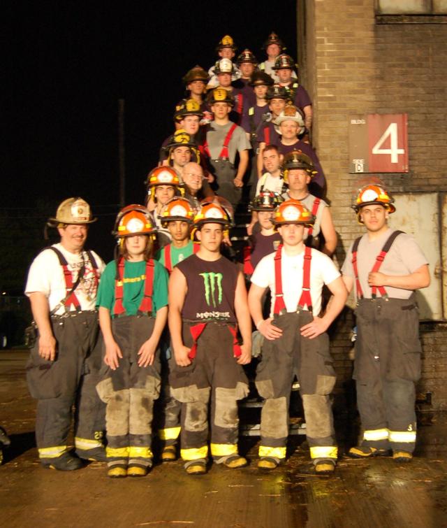 April 5, 2010: LIve Burn drill at the Middlesex County Fire Academy residential building.