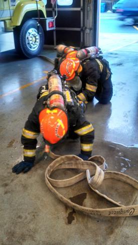 SCBA training January 11, 2014.