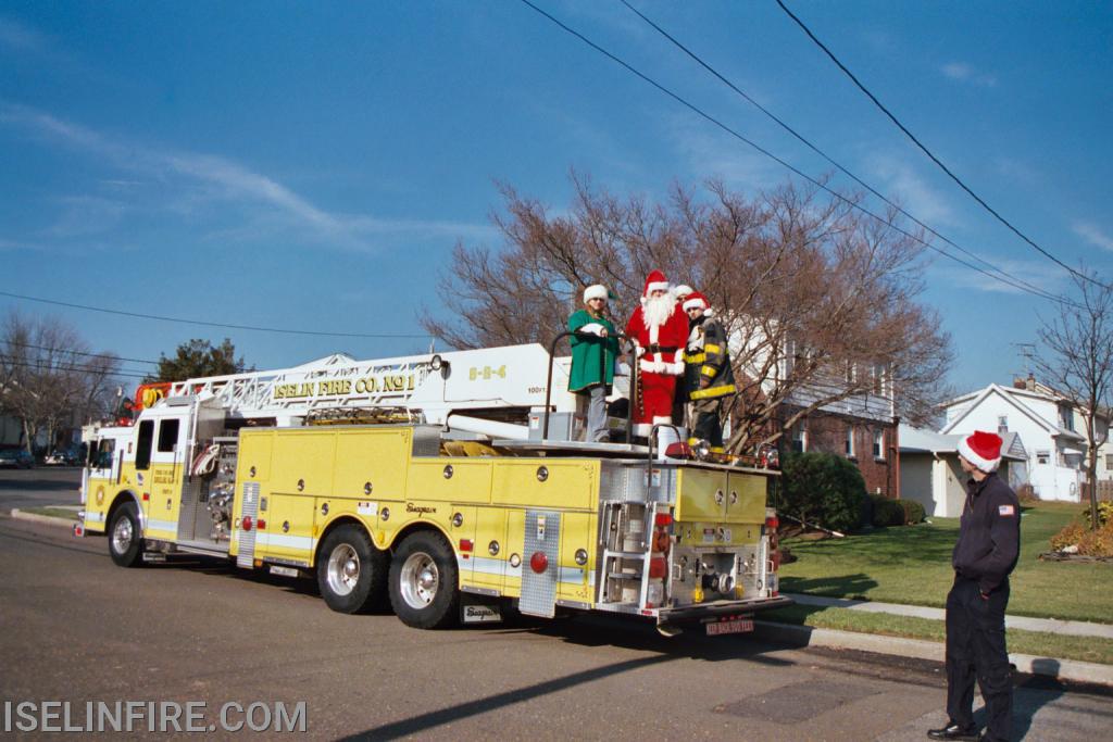 Santa visits the district, December 2004.