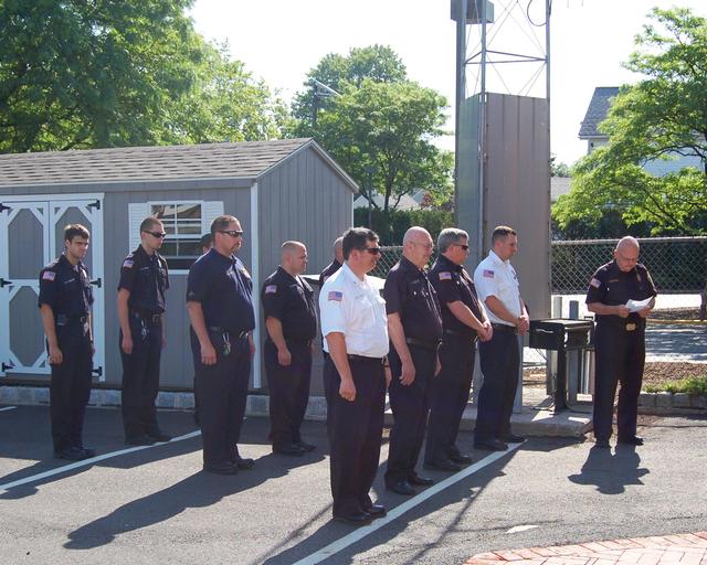 Fire Company Memorial Service, June 2, 2013.