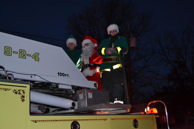 Santa and his elves visits the district December 23, 2012