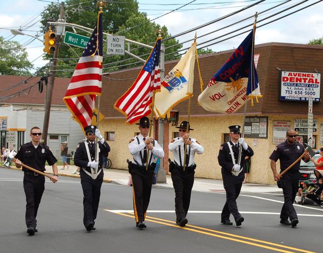 Color Guard, Avenel FD's 100th Anniversary Parade, June 8, 2013.